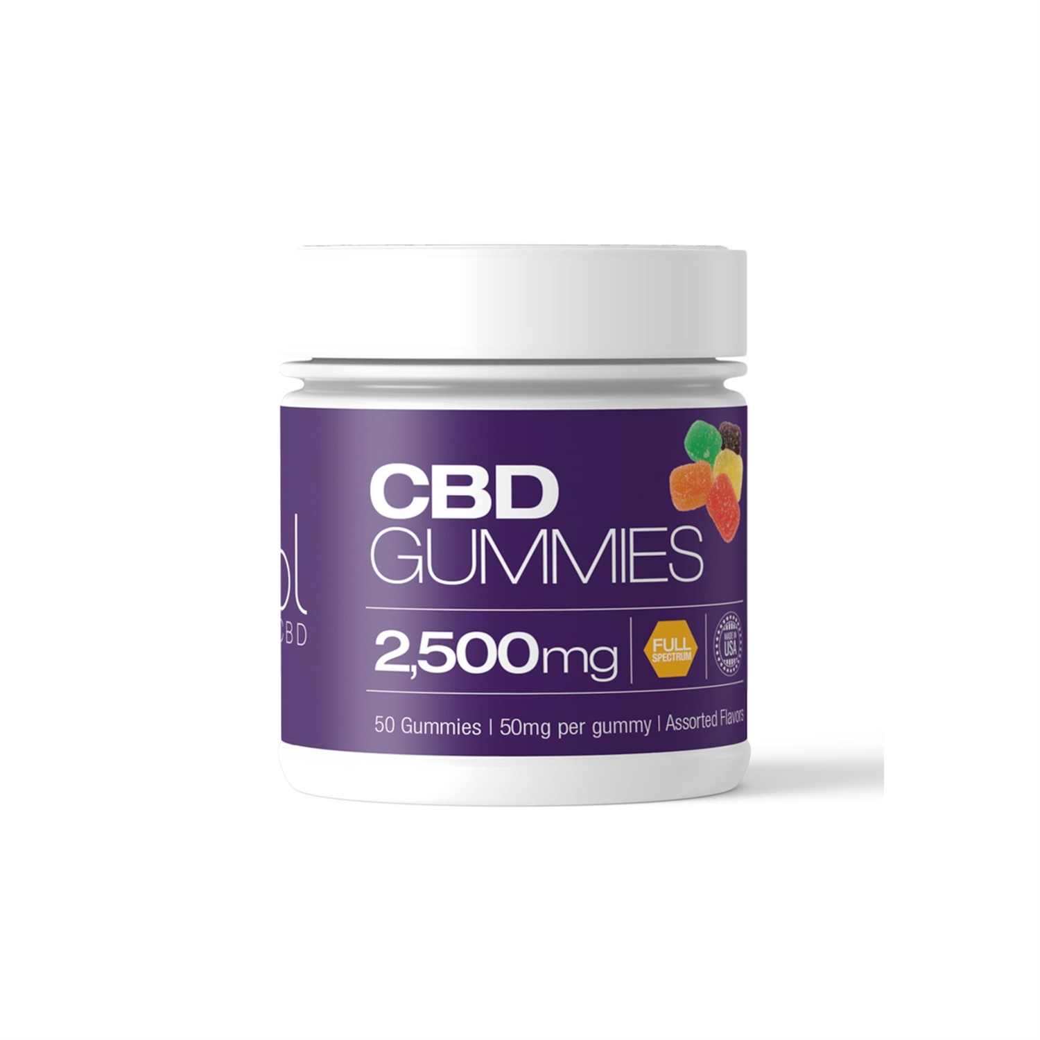 Picture of Gummies CBD 2500mg Full Spectrum (50mg/50 count)