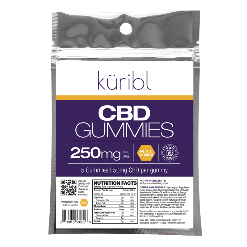 Picture of Gummies CBD 250mg Full Spectrum (50mg/5 count)