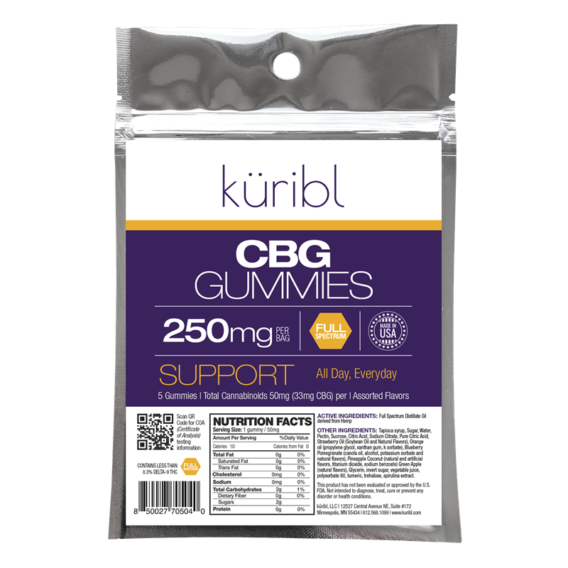 Picture of Gummies CBG 250mg Full Spectrum (50mg/5 count)