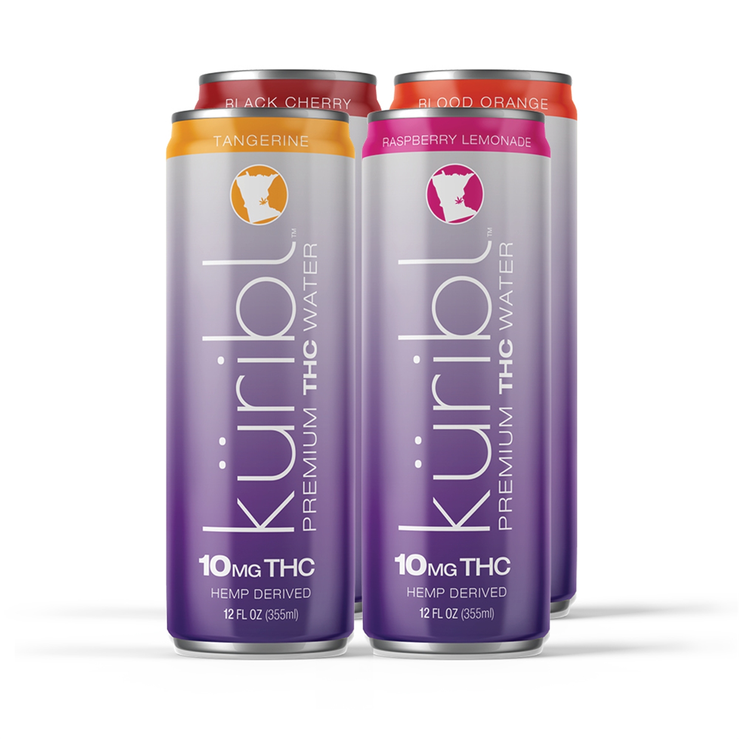 Picture of *NEW! 4 PACK THC 10mg Sparkling Water VARIETY PACK